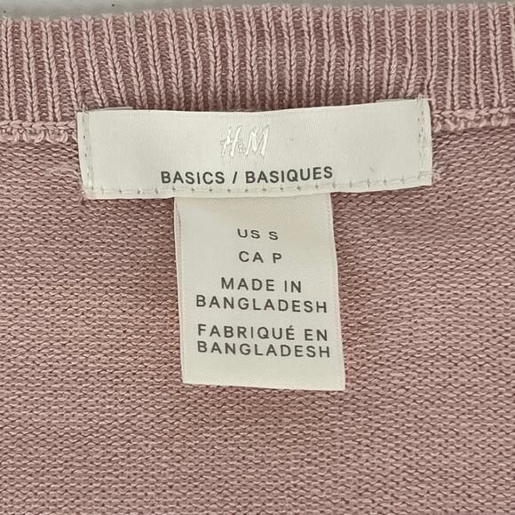 H&M light rose pink crewneck sweater - Picture 3 of 4